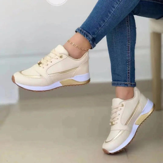 Women Sneakers Casual Lace-up Flat Shoes Women.