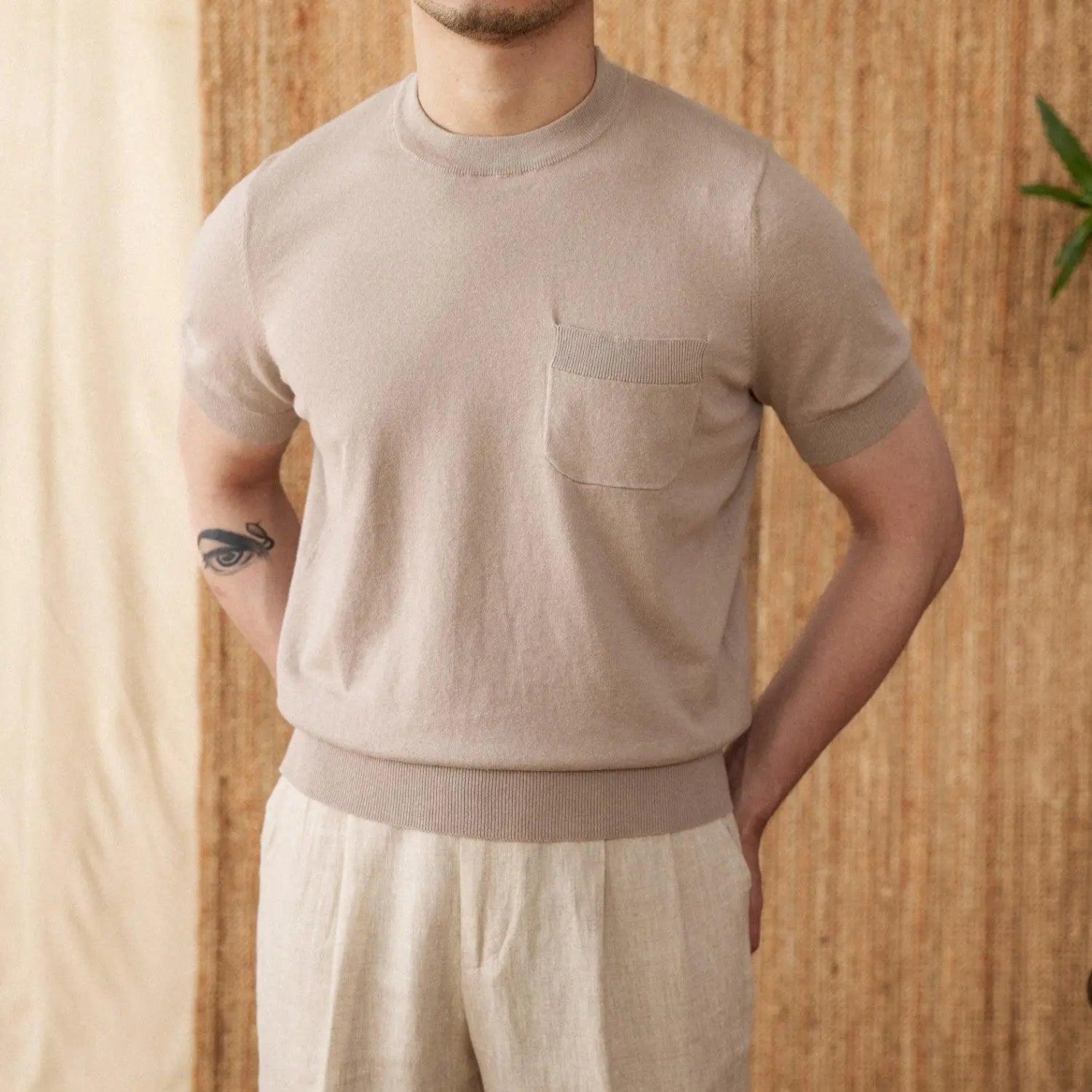 Knitted T-shirt for Men, Knitted T-shirt.