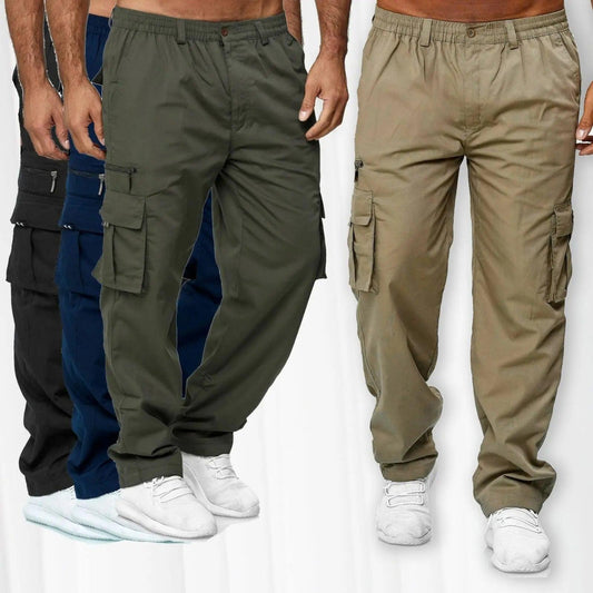 Casual Cargo Pants for Men Multi-pocket Loose Straight.