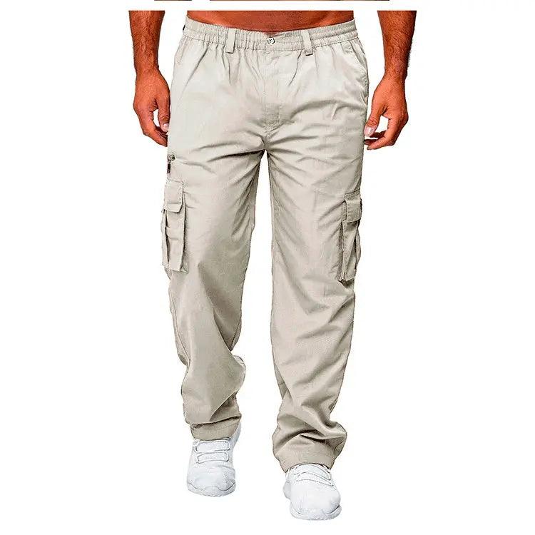 Casual Cargo Pants for Men Multi-pocket Loose Straight.