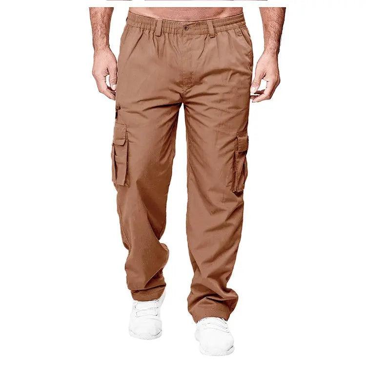 Casual Cargo Pants for Men Multi-pocket Loose Straight.