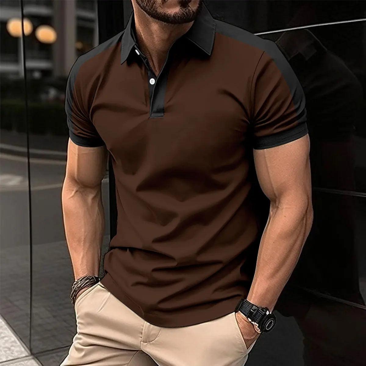 Polo T-shirts Summer Casual Men Short Sleeves.