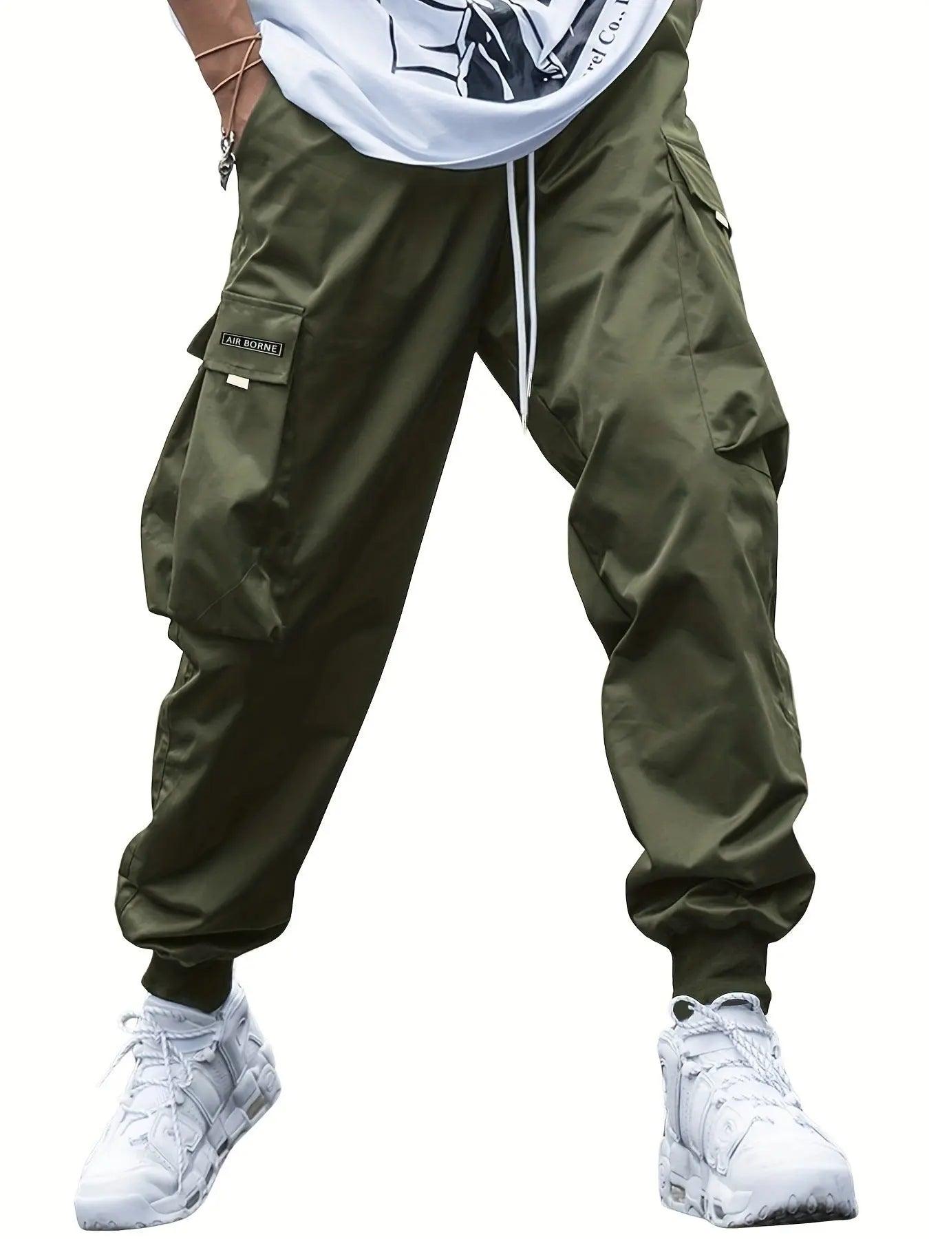 Oversized Cargo Multi-pocket Men Casual Pants.