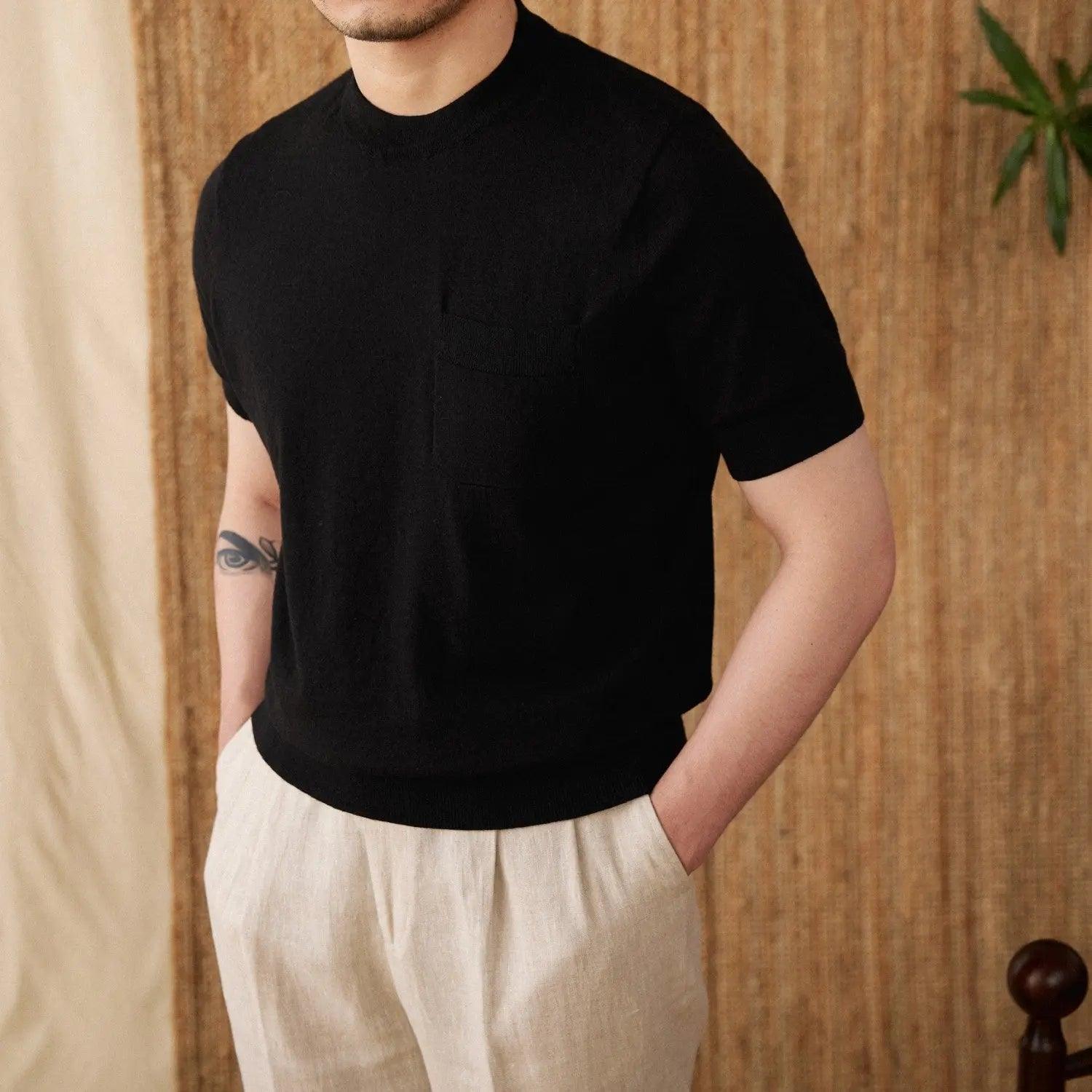 Knitted T-shirt for Men, Knitted T-shirt.