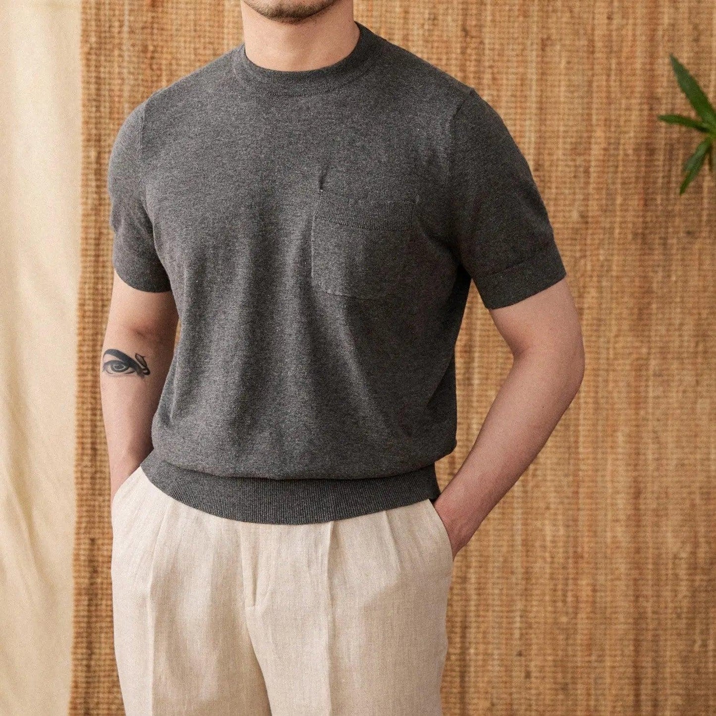 Knitted T-shirt for Men, Knitted T-shirt.