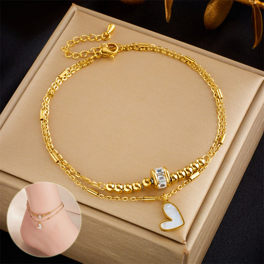 Anklet Bracelet Charm Tassel Leg Chain Womens Jewelry